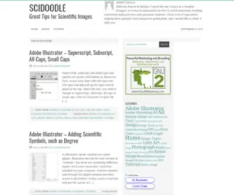 Scidoodle.com(Commentary, tutorials and tips for scientific images and graphics) Screenshot