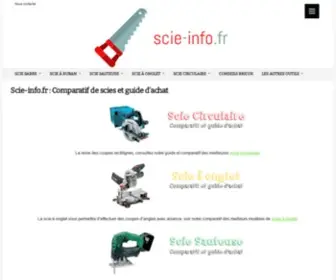 Scie-Info.fr(Comparatif de scies et guide d'achat) Screenshot