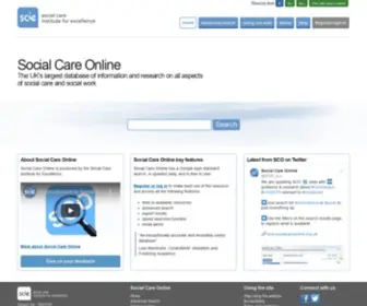 Scie-Socialcareonline.org.uk(Standard Search) Screenshot