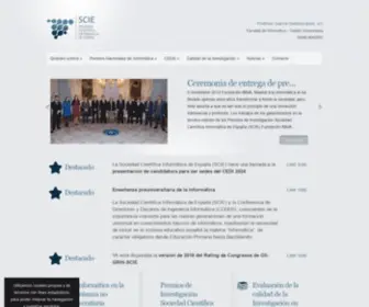 Scie.es(La Sociedad Científica Inofrmática de España (SCIE)) Screenshot