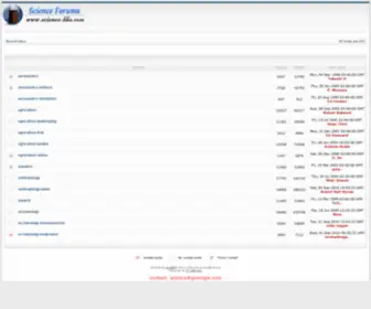 Science-BBS.com(Science Forums) Screenshot