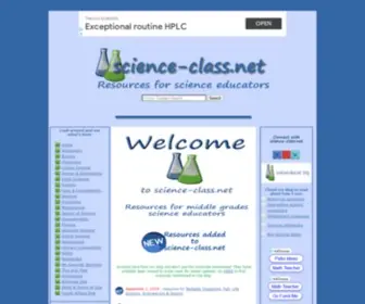 Science-Class.net(Resources for Science Educators) Screenshot