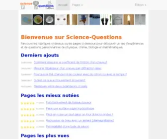 Science-Questions.org(Science Questions) Screenshot