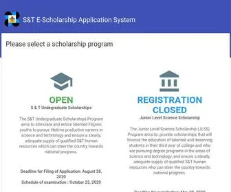 Science-Scholarships.ph(E-Scholarships Application System) Screenshot