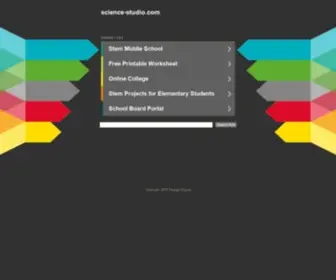 Science-Studio.com(Science Studio) Screenshot