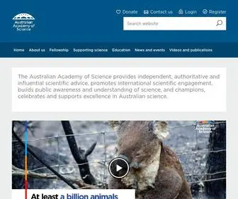 Science.org.au(Australian Academy of Science) Screenshot