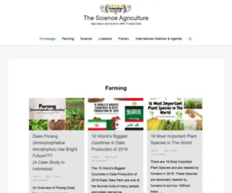 Scienceagri.com(The Science Agriculture) Screenshot