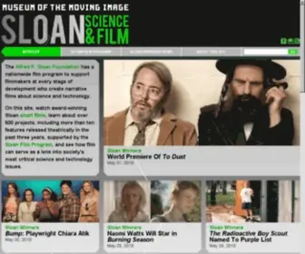 Scienceandfilm.org(Sloan Science and Film) Screenshot