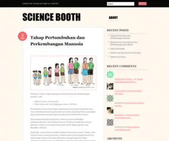 Sciencebooth.com(Science Booth) Screenshot