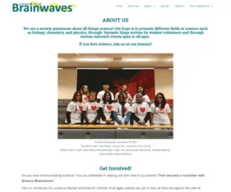 Sciencebrainwaves.com(A science education charity) Screenshot