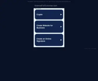 Sciencefordummies.com(Sciencefordummies) Screenshot