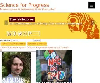 Scienceforprogress.eu(Science for Progress) Screenshot