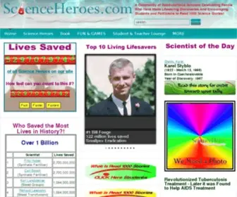 Scienceheroes.com(Science Heroes News) Screenshot