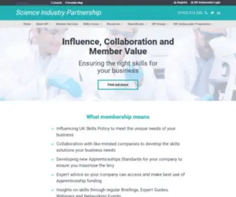 Scienceindustrypartnership.com(Science Industry Partnership) Screenshot