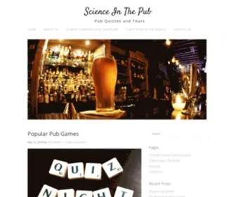 Scienceinthepub.co.uk(Science In The Pub) Screenshot