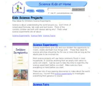 Sciencekidsathome.com(Science for Kids) Screenshot