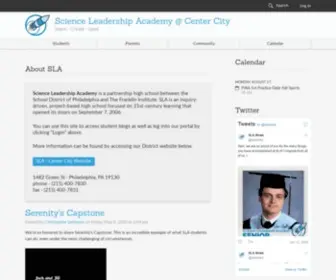 Scienceleadership.org(Science Leadership Academy @ Center City) Screenshot