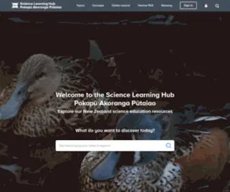 Sciencelearn.org.nz(Science Learning Hub) Screenshot