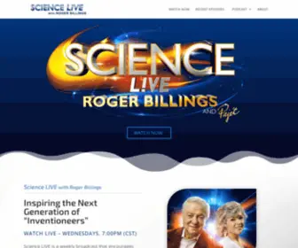 Sciencelive.com(Science LIVE with Roger Billings) Screenshot