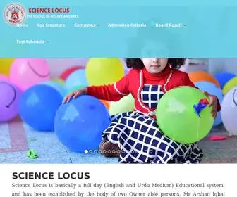 Sciencelocusschool.edu.pk(Science Locus School) Screenshot