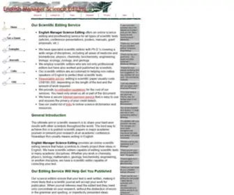 Sciencemanager.com(English Manager Science Editing) Screenshot