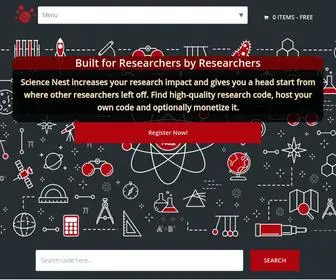 Sciencenest.com(Research code) Screenshot