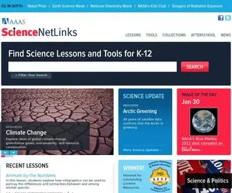 Sciencenetlinks.com(Science NetLinks) Screenshot