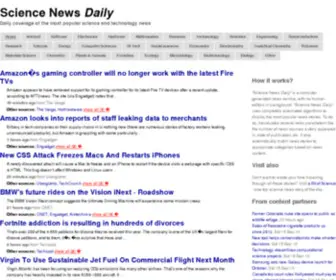 Sciencenewsdaily.org(Science News Daily) Screenshot