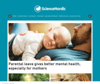 Sciencenordic.com(Science news from Northern Europe) Screenshot