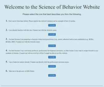 Scienceofbehavior.com(Science of Behavior) Screenshot