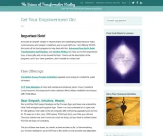 Scienceofenergyhealing.com(Thriving in the New Earth Energies) Screenshot