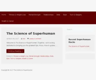 Scienceofsuperhuman.com(Science Of SuperHuman) Screenshot