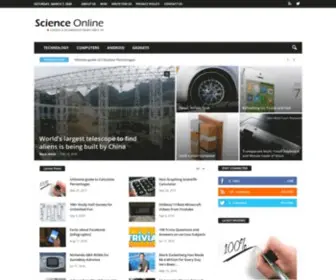 Scienceonline09.com(Science and Technology) Screenshot