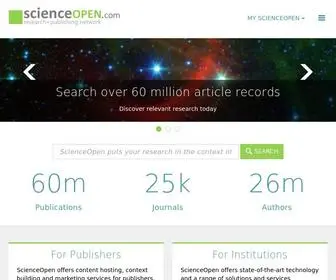 Scienceopen.com(Scienceopen) Screenshot