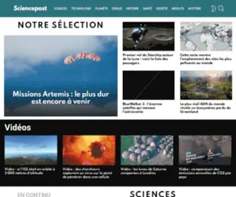 Sciencepost.fr(Sciences, découvertes, innovations) Screenshot