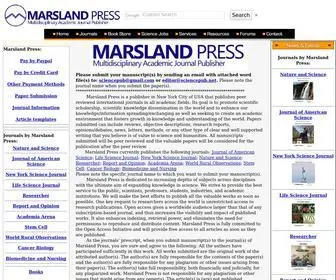 Sciencepub.net(Marsland Press) Screenshot