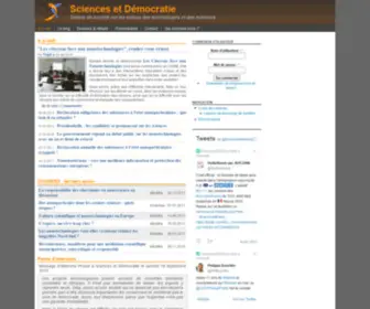 Sciences-ET-Democratie.net(Sciences ET Democratie) Screenshot