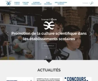 Sciencesalecole.org(Sciences à l'Ecole) Screenshot