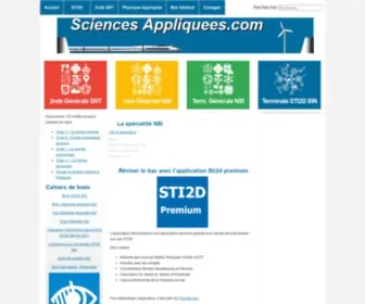 Sciencesappliquees.com(Appliquées) Screenshot