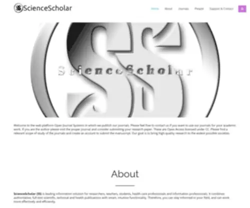 Sciencescholar.us(ScienceScholar) Screenshot