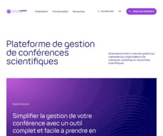 Sciencesconf.org(Sciencesconf) Screenshot