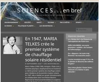 Sciencesenbref.com(En bref) Screenshot