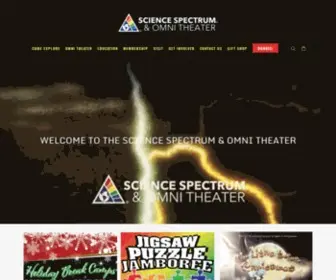 Sciencespectrum.org(Science spectrum & omni theater) Screenshot