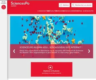 Sciencespo-Alumni.fr(Sciences Po Alumni) Screenshot