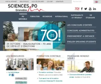 Sciencespo-Grenoble.fr(Sciences Po Grenoble) Screenshot