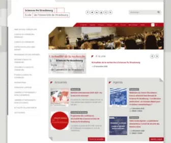 Sciencespo-Strasbourg.fr(Accueil ) Screenshot