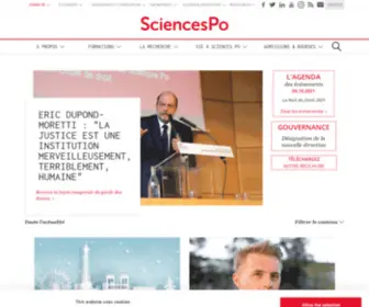 Sciencespo.com(Sciences Po) Screenshot