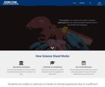 Sciencestand.org(Pediatric Dysphagia Edition) Screenshot