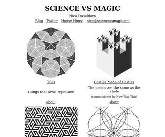 Sciencevsmagic.net(Mathematical toys by Nico Disseldorp. Play with construction) Screenshot