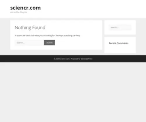 Sciencr.com(Sciencr) Screenshot